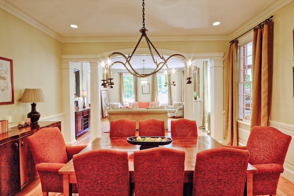 Formal dining area off the kitchen area