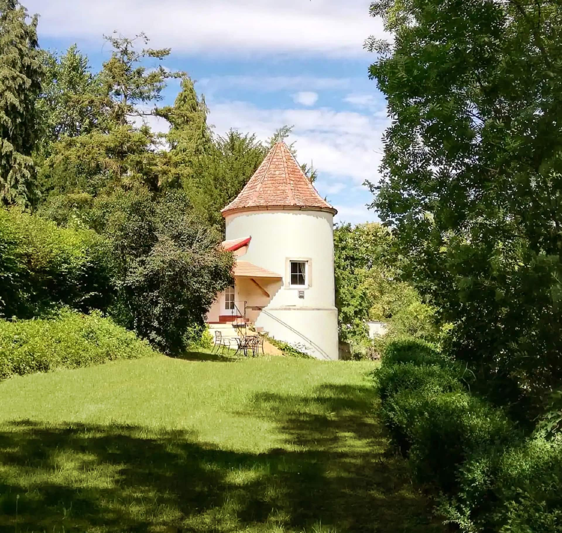 Série da cidade moinho de vento medieval fazenda casa torre