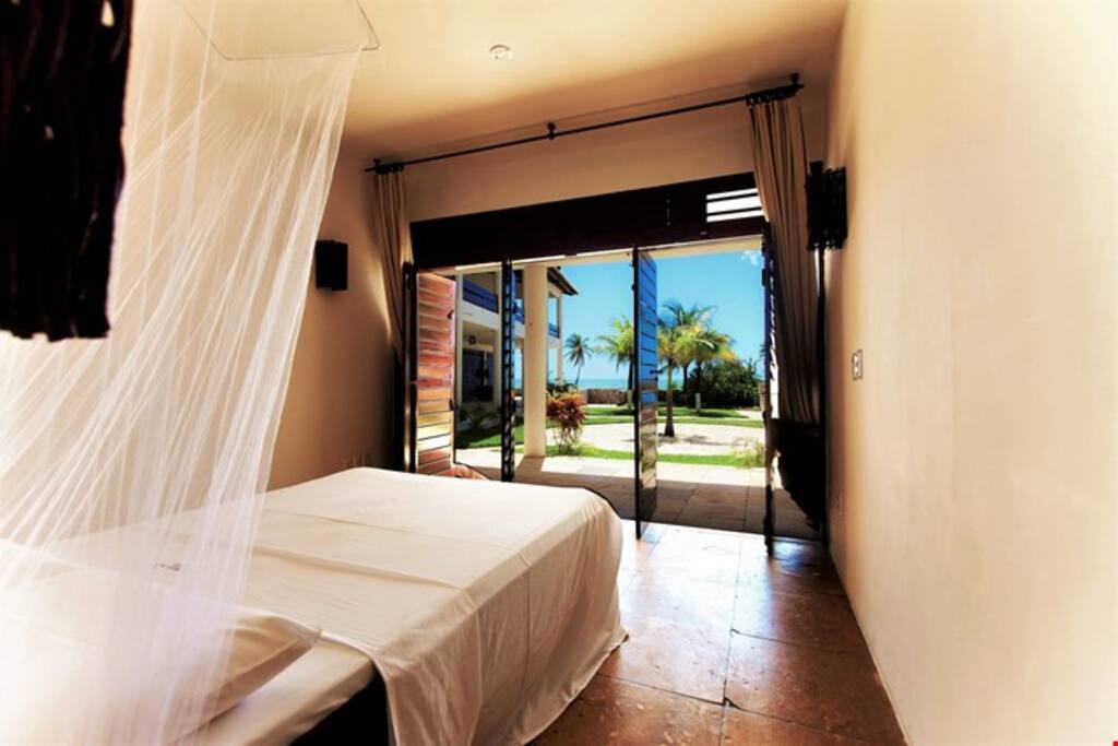 Get a good night's sleep in the full-sized bed.