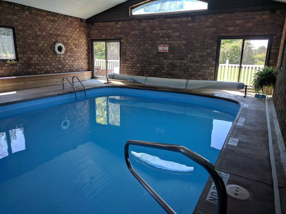 Be sure to bring your suit for a dip in the heated indoor pool off the dining room. The little ones love the 1 foot kiddie section.