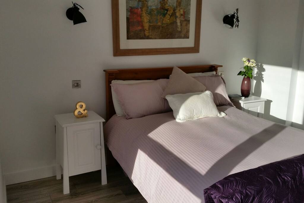 Evening sunlight on your cosy bed. ..