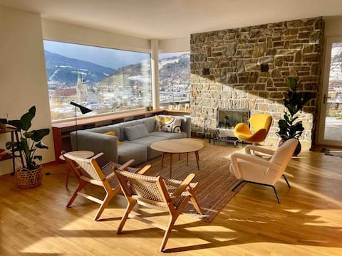 Top Airbnb: Spacious MidCentury Villa with Scenic Brixen Views in Brixen