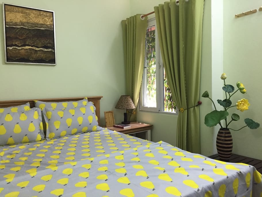 Bed room 102 with Queen size bed on 2nd floor