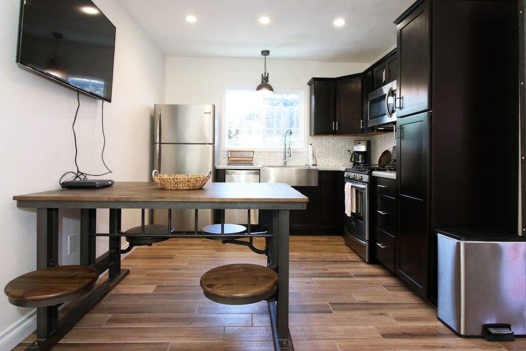 Fully stocked kitchen filled with all small appliances and convenience items for cooking & baking