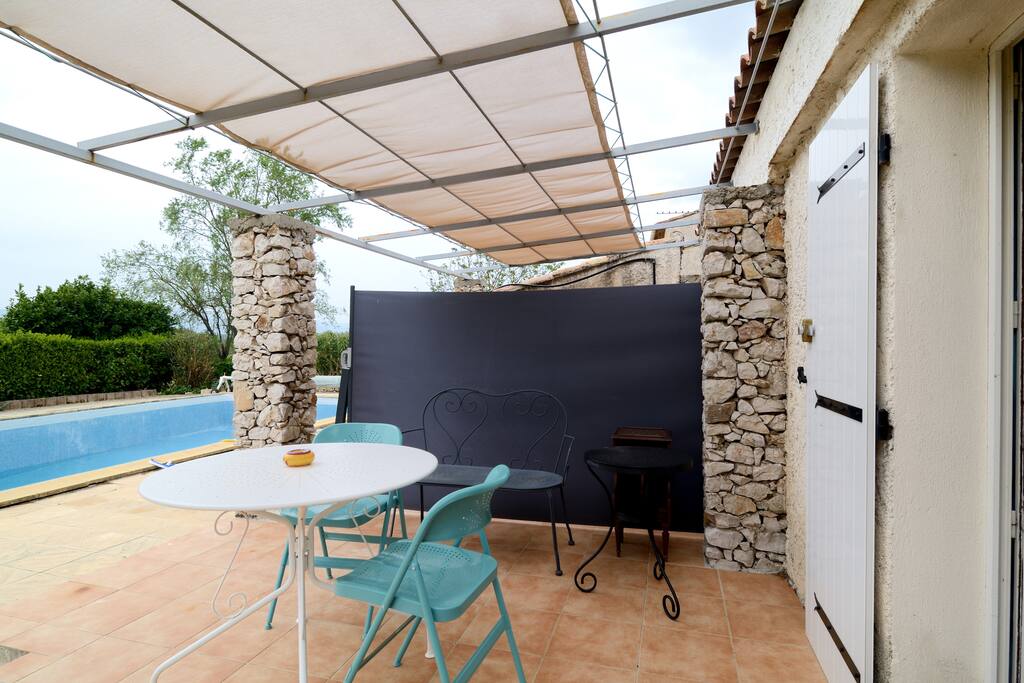 la terrasse vue de la chambre