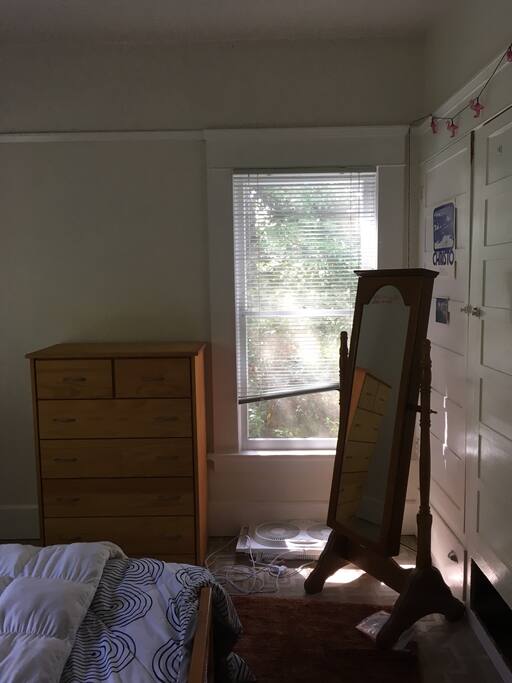 Dresser and closet
