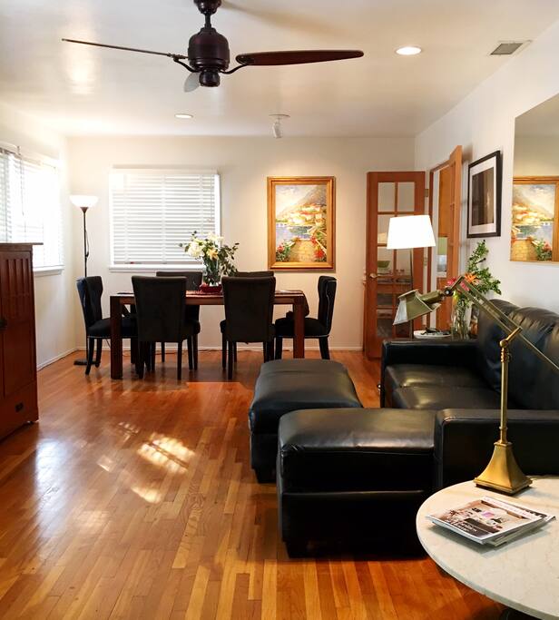 Spacious Living Room with Flat Screen TV