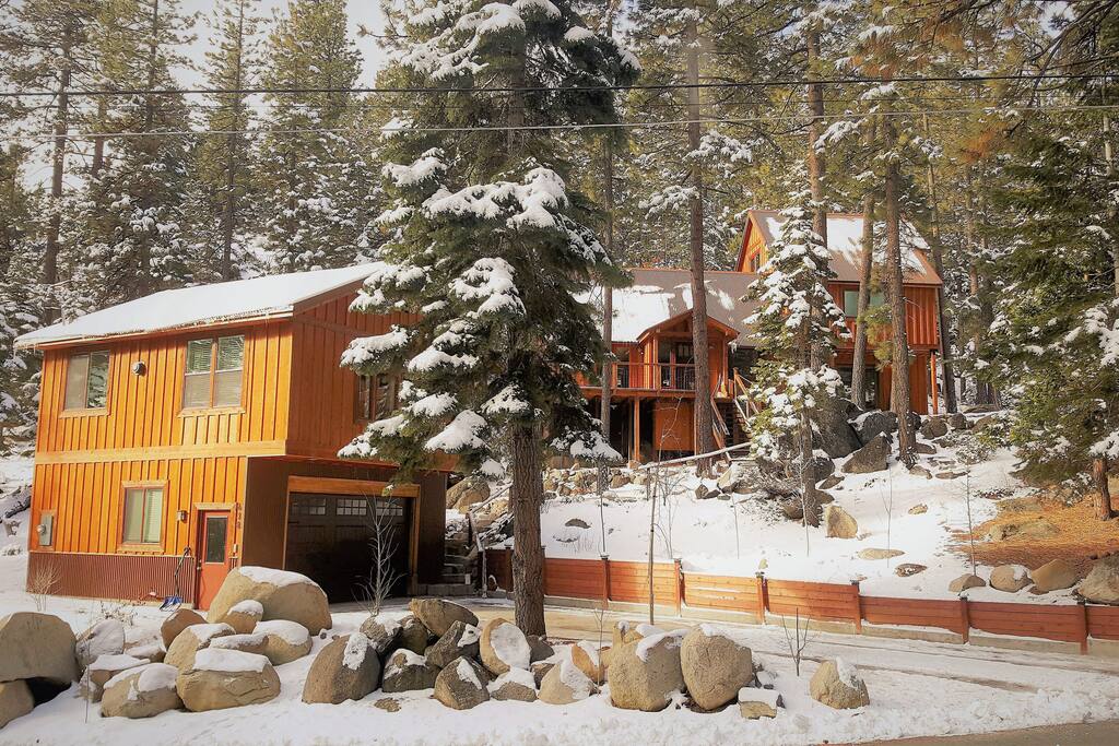 Ample parking and privacy.