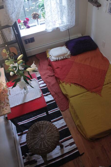 foldable mattress laid out