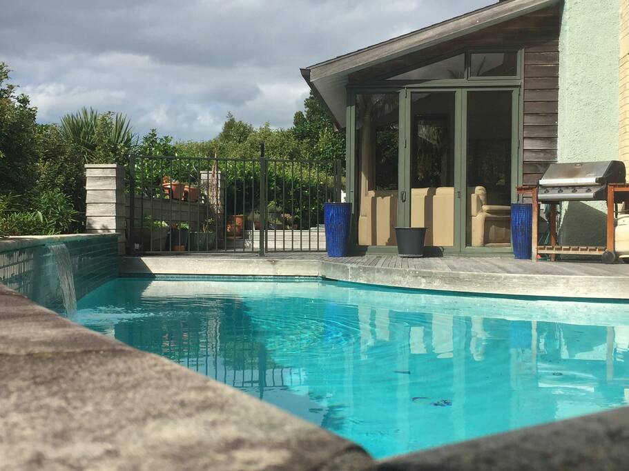 The pool for cooling off in the hot summer months