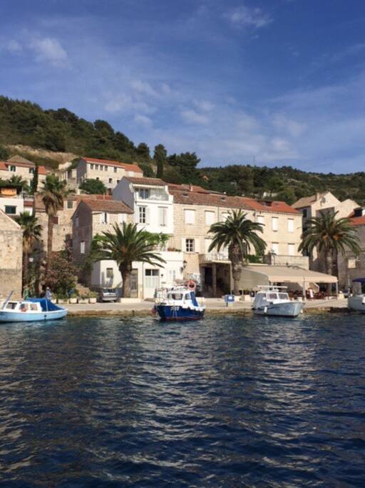 Waterfront position - villa from the bay (the white one)