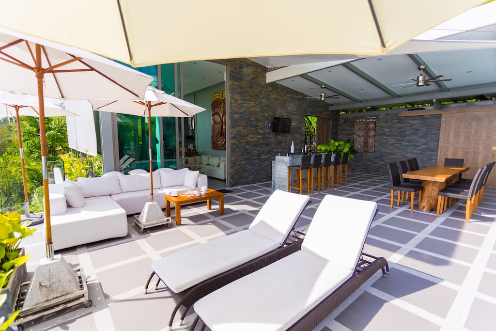 The terrace is the heart of the house