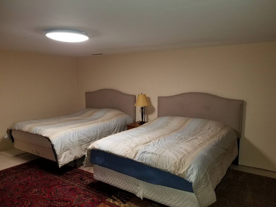 Bedroom #3, two queen super comfy beds.