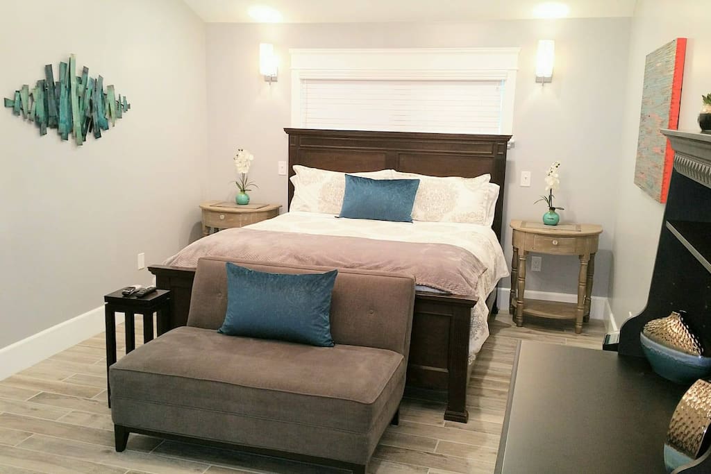 "The place is so gorgeous, immaculately clean, and the bed was super comfy!!! They have thought of every detail." Shelly
