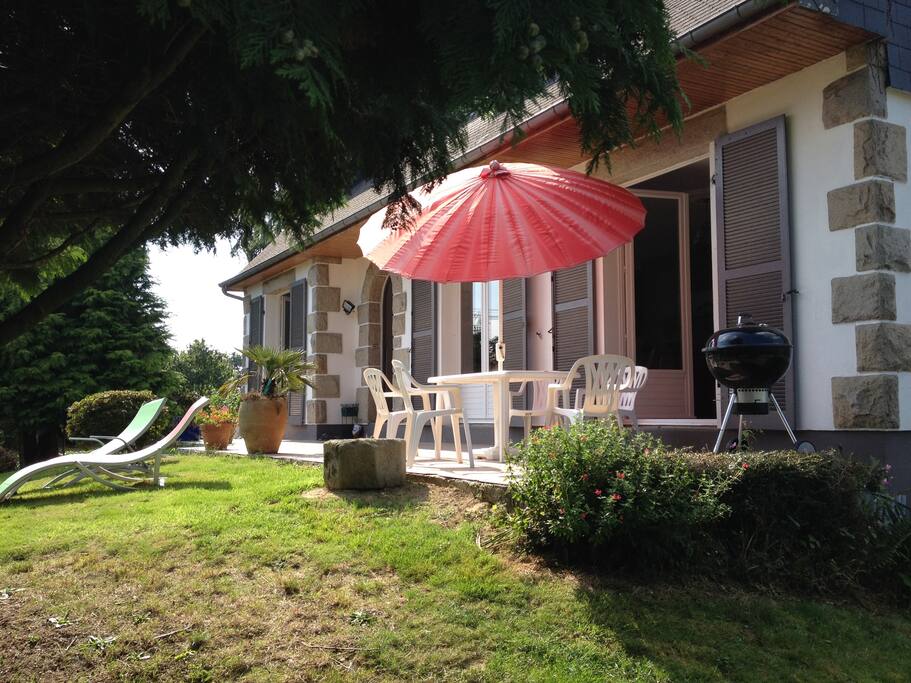 Vue sur la terrasse
