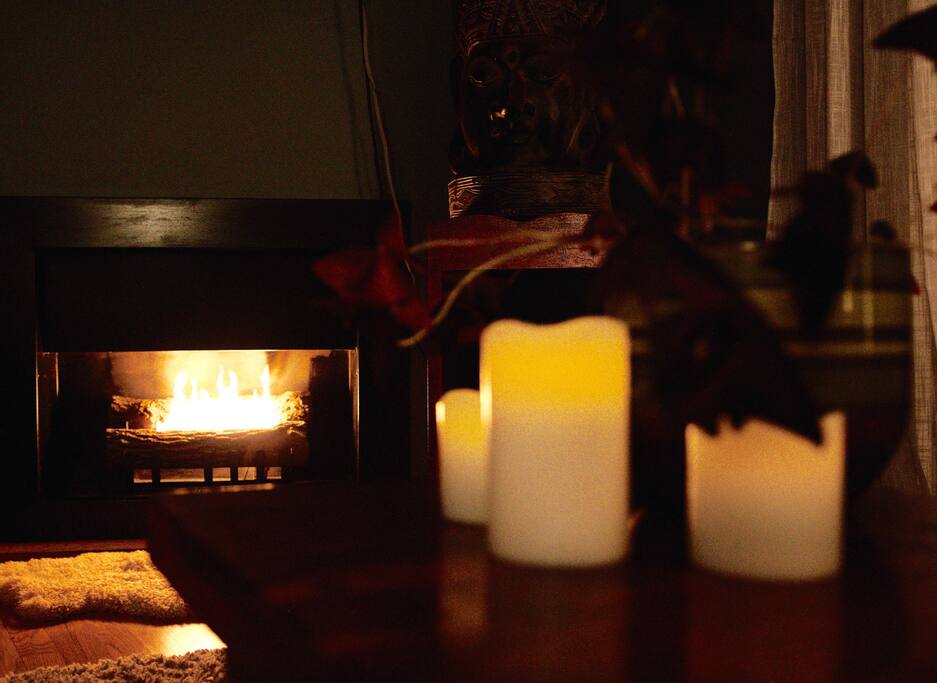 Electronic candles on a timer will automatically create ambiance once the sun goes down
