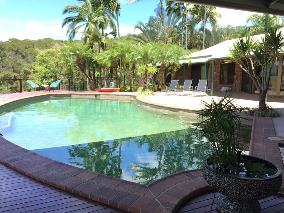 Laze around the beautiful 18m pool