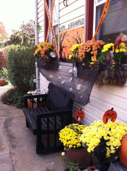 Front of the house during "Halloween Season"