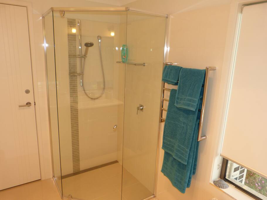 Well equipped private bathroom.