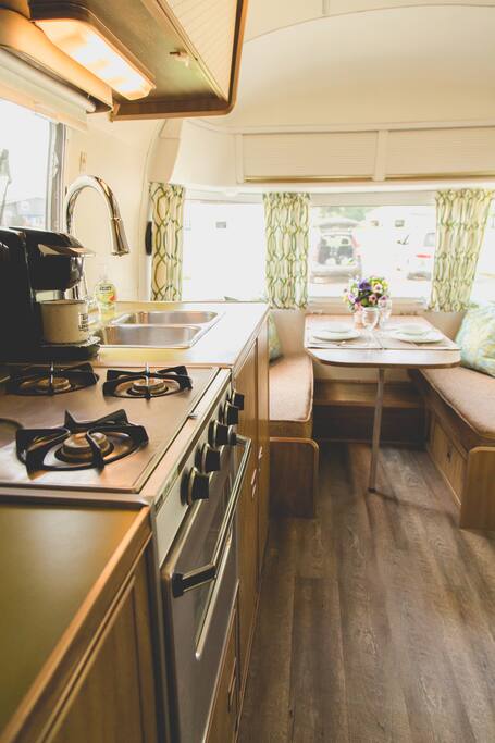 Kitchen and dining area
