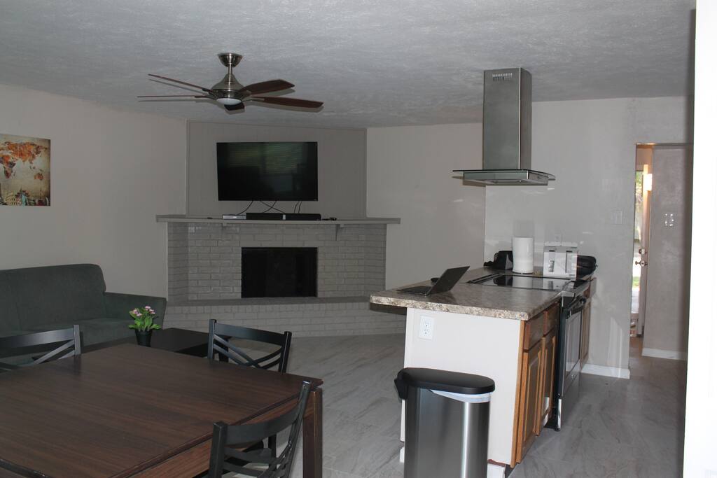 Living room with 4k TV