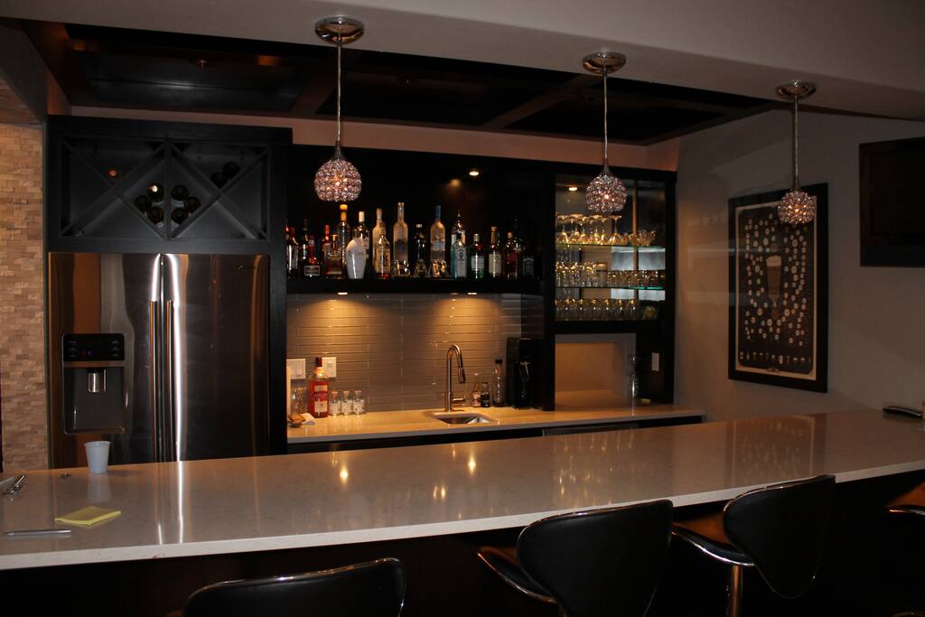 bar with full fridge