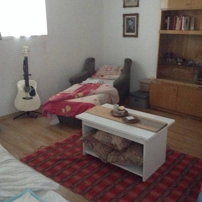 The second bed for one.