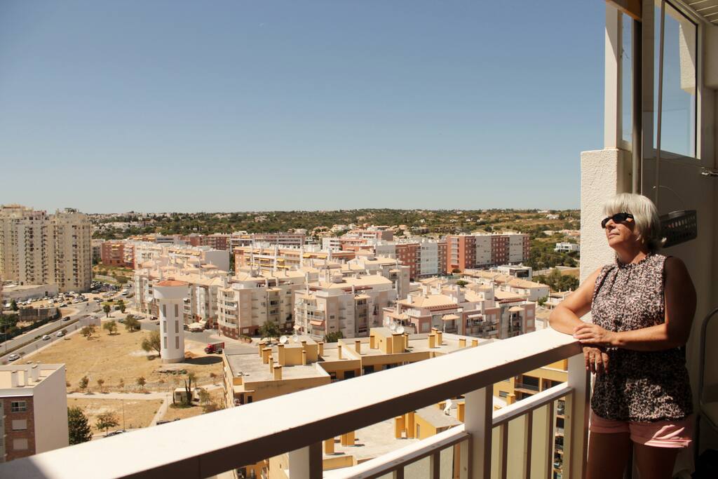 Sunny balcony.