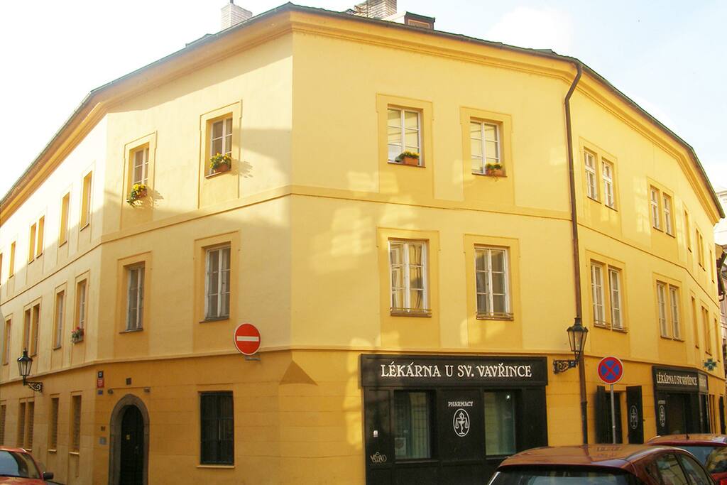 Recently renovated façade of the Old Town Herberghaus