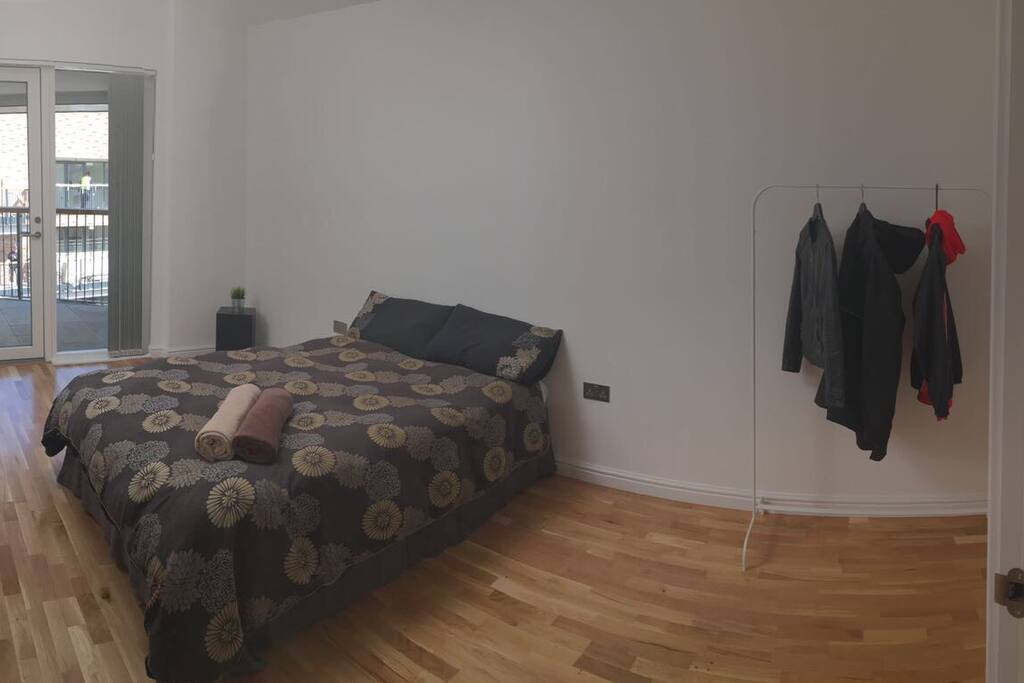 Bedroom and clothes rail