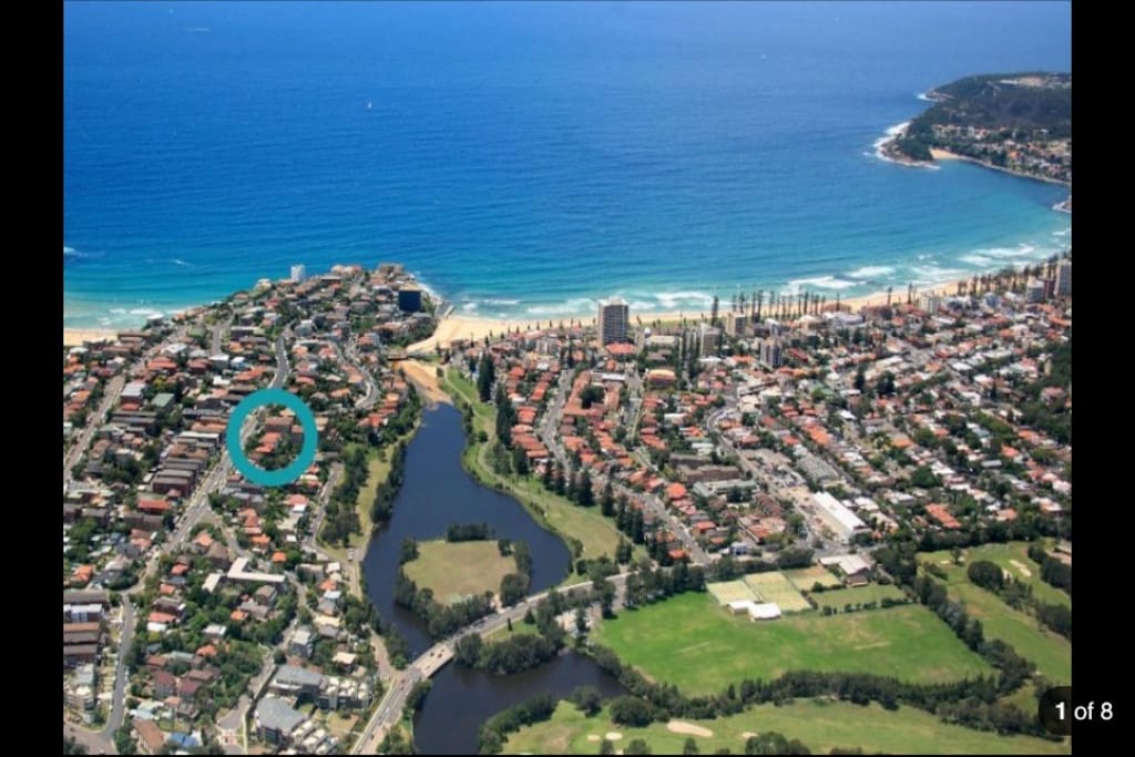 Queenscliff end of Manly Beach.