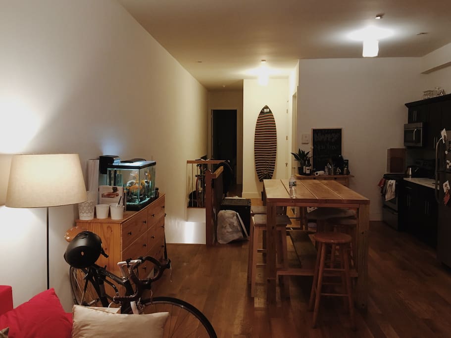 Living room + kitchen