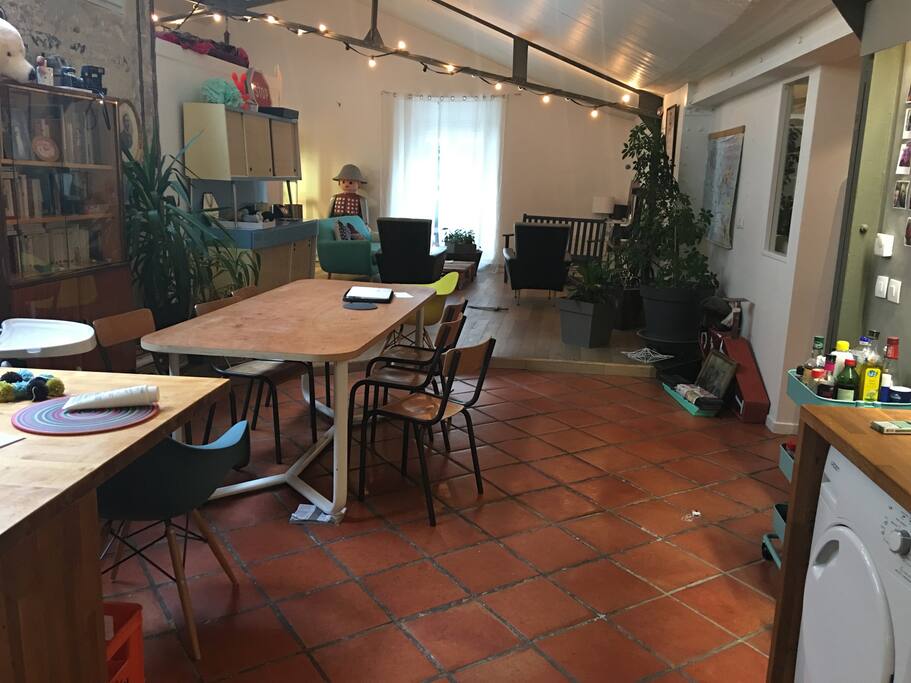 Espace cuisine salon de 50m2
