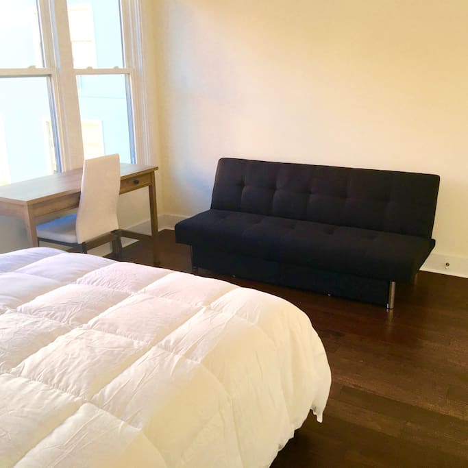 Extra space for guests to spend the night