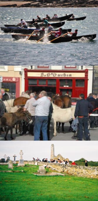 Horse Fair in Kilrush
Currach Racing
Scattery Island Monastic Settlement