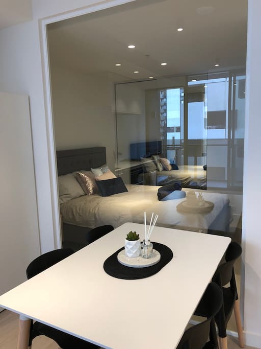 Dining area , main bedroom from living room