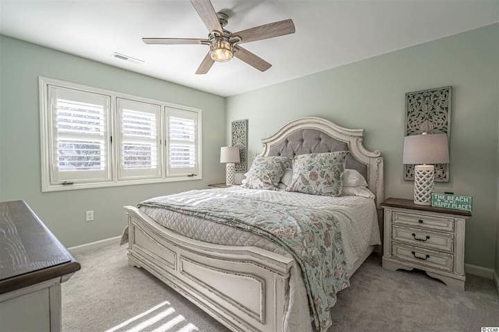 Master bedroom offers king size bed.
