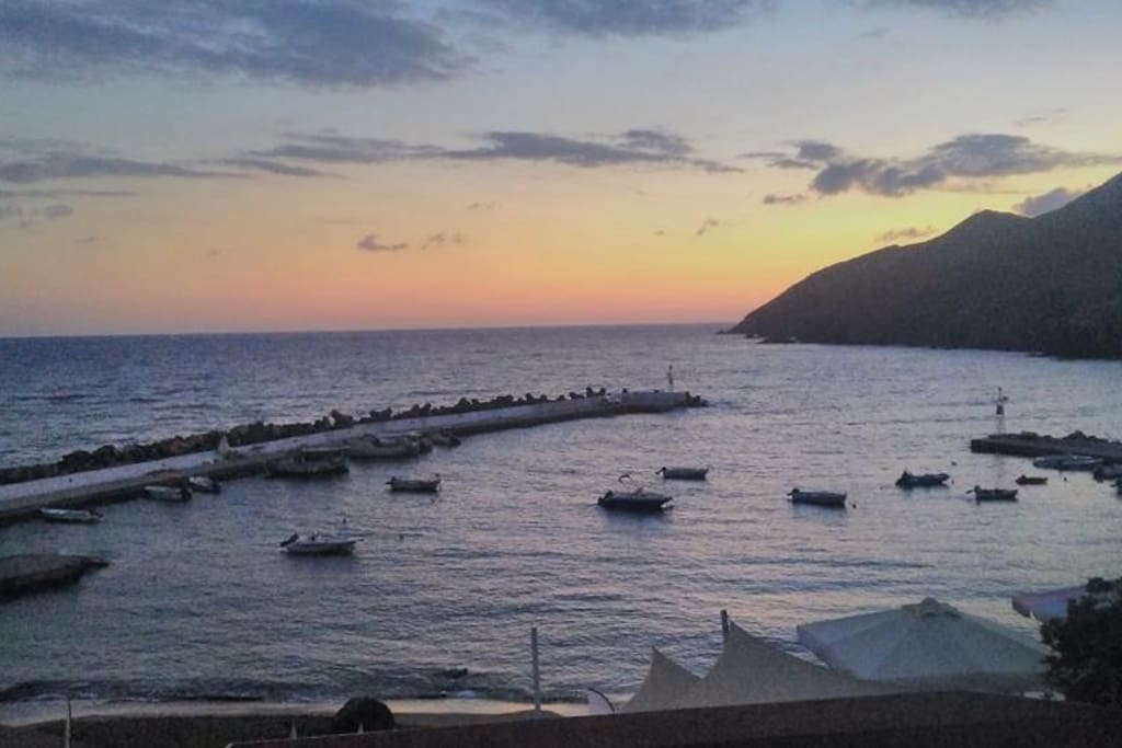 The small traditional fish harbor of Panormo just 5' minutes walking distance from the Apartment