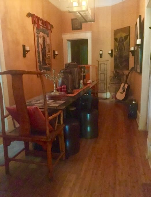 Long hall with Dining Table