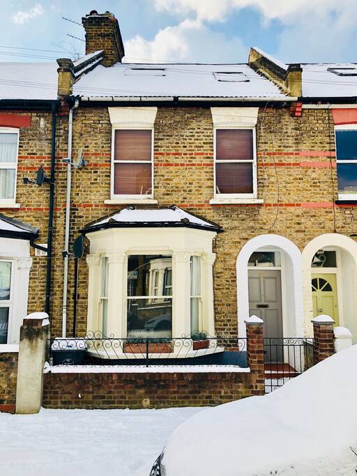 The front of the flat. Flat is ground floor.