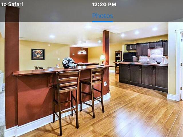 1 Bedroom with bath, living area and kitchenette
