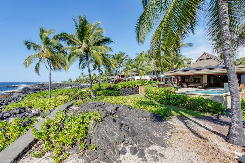 Situated Along Kona Coasts Rocky Shore