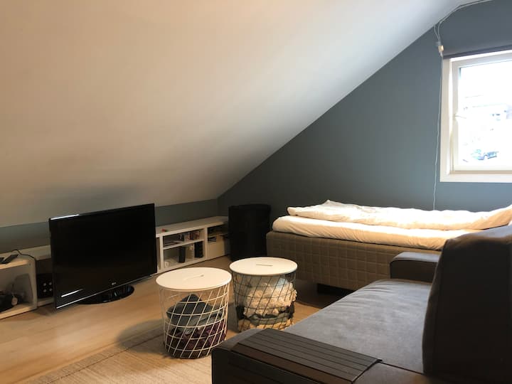 Soverom 3: 120 cm seng + sovesofa 130 cm