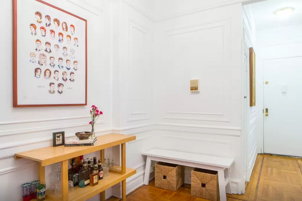 The apartment foyer