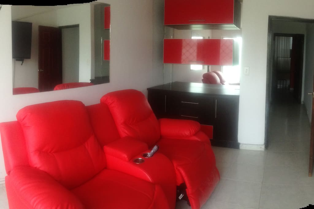 área de descanso y tv