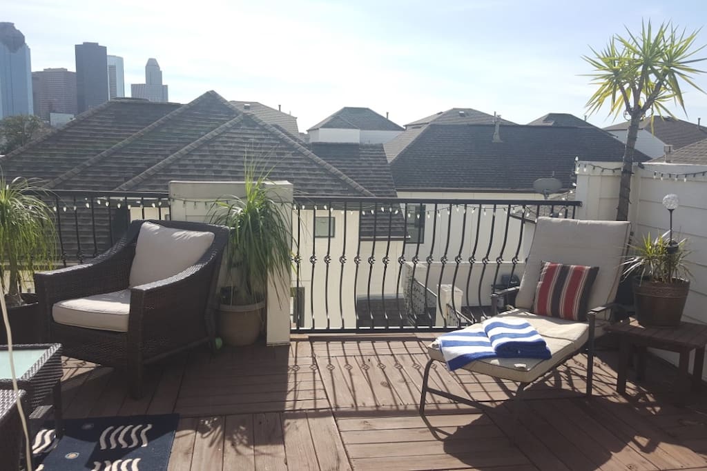 Soak up the sun on the roof deck