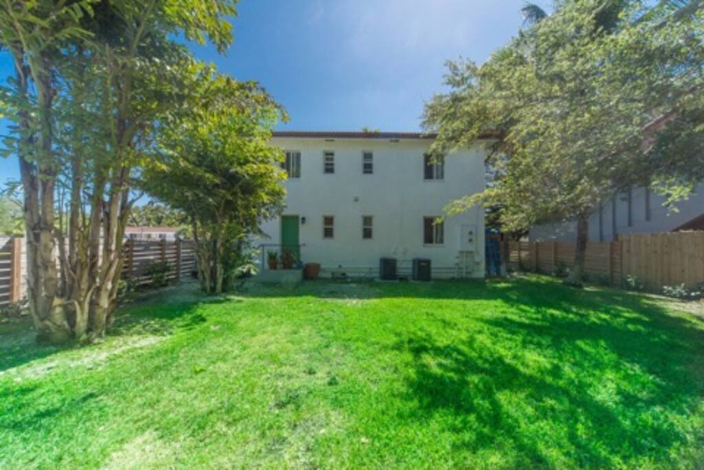 Large gated backyard