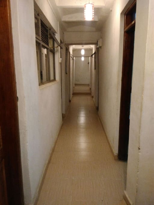 corridor to rooms