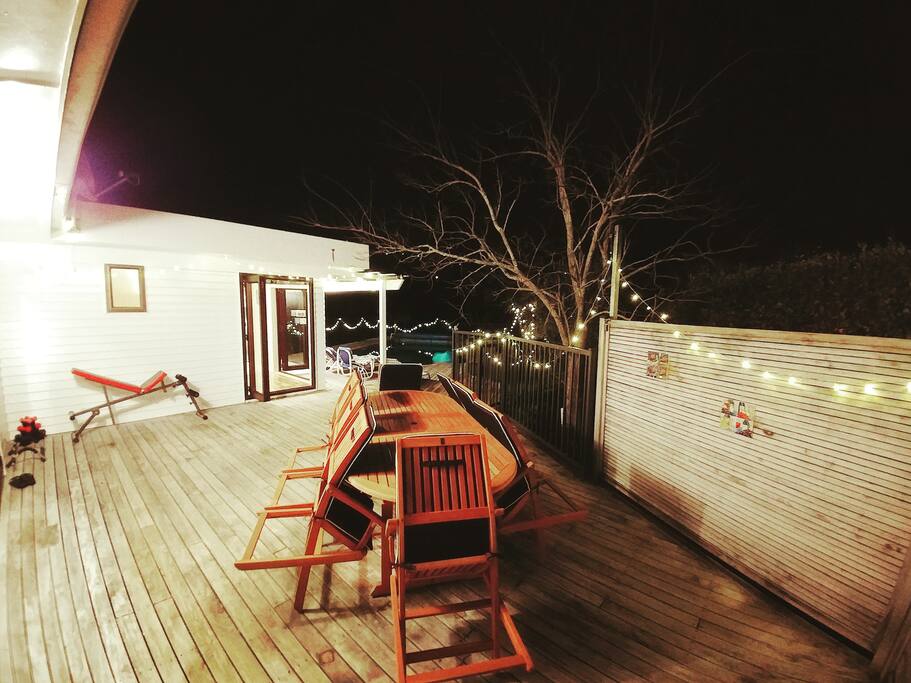Outdoor dining area