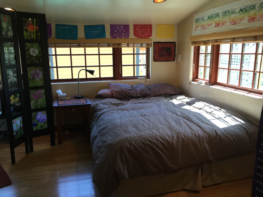 Cuddle up in this sweet comfy Garden-view Bedroom. Bed now allows access both sides - new photo coming soon!